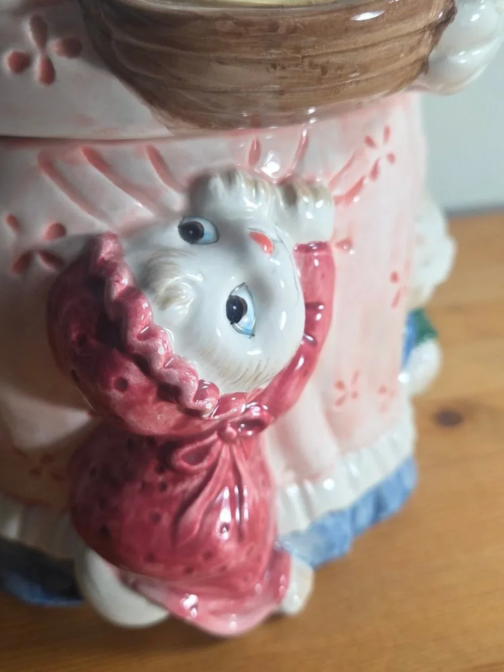 Mother Cat Cookie Jar Kittens Of Knightsbridge 1988 Fitz Floyd Victorian Felines